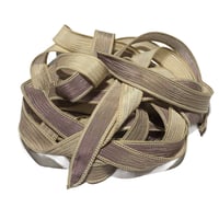 Image 2 of 1PC. SNAKESKIN 42" hand dyed wrist wrap bracelet silk ribbon/by COLOR KISSED SILK