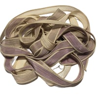 Image 1 of 1PC. SNAKESKIN 42" hand dyed wrist wrap bracelet silk ribbon/by COLOR KISSED SILK