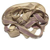 Image 4 of 1PC. SNAKESKIN 42" hand dyed wrist wrap bracelet silk ribbon/by COLOR KISSED SILK