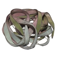 Image 5 of 1PC. PANDORA'S BOX 42" hand dyed wrist wrap bracelet silk ribbon/by COLOR KISSED SILK