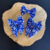 Blue Snowflakes Bows & Bow-Tie