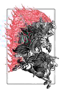 Image 3 of LIMITED TIME SALE - A Pair of "The Horsemen" and "Babylon" 8.5”x11” Fine Art Prints