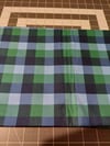 Green/Blue Plaid Fabric