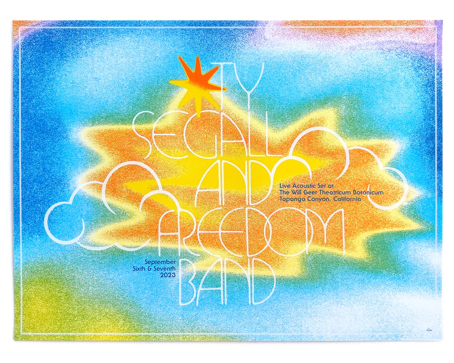 Image of Ty Segall & Freedom Band - Live In Topanga Print