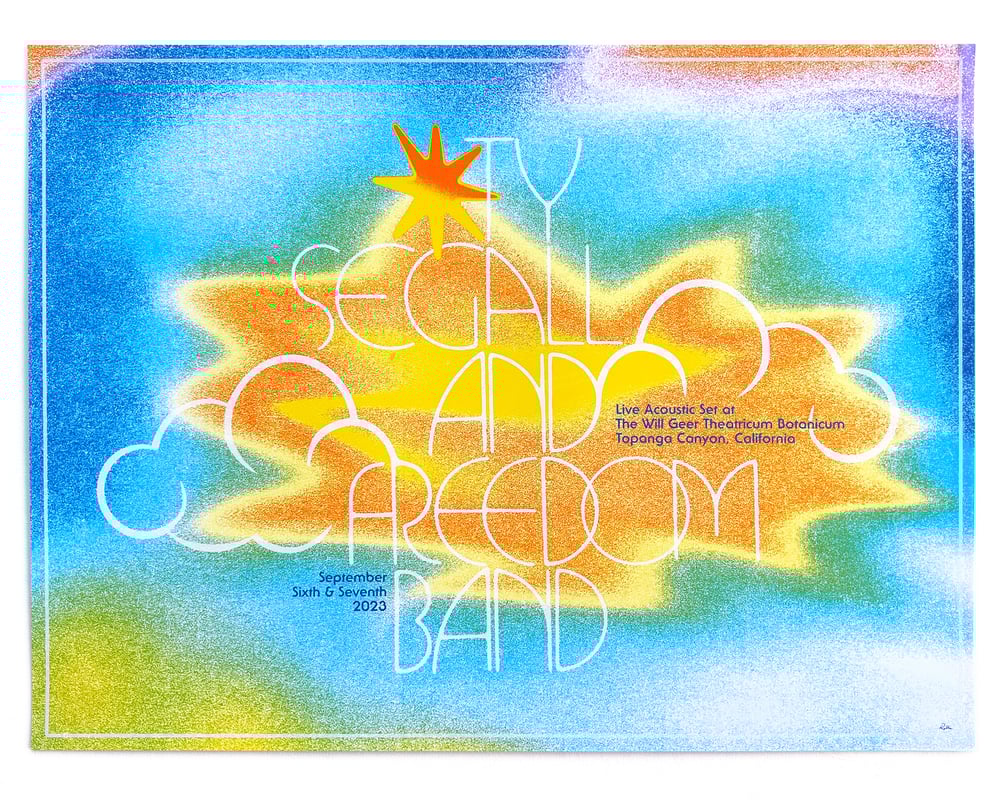 Image of Ty Segall & Freedom Band - Live In Topanga Print