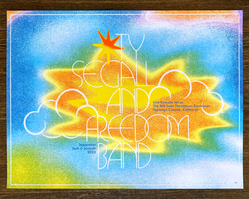 Image of Ty Segall & Freedom Band - Live In Topanga Print