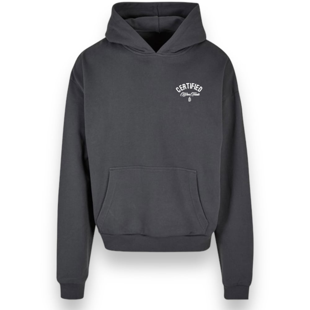 Image of DARK GREY ULTRA HEAVY HOODIE