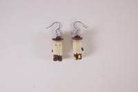 Image 4 of Ghost Cowboy Glow in the Dark Earrings 