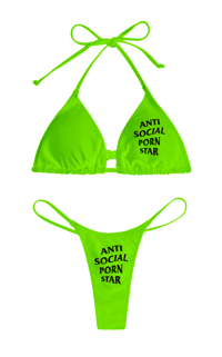 ANTI        SOCIAL        STAR        BIKINI        SWIMSUIT       SET       