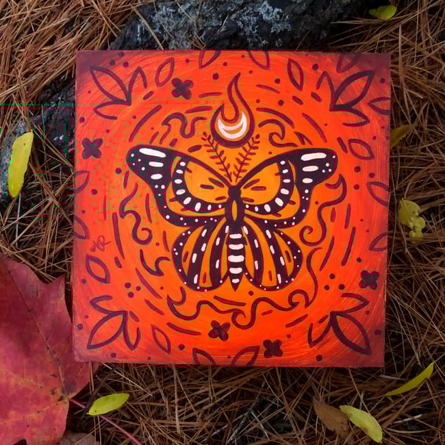 Fire Moth - Original Artwork
