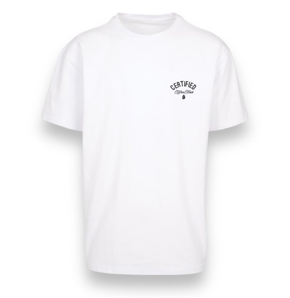 Image of WHITE HEAVY OVERSIZED TEE