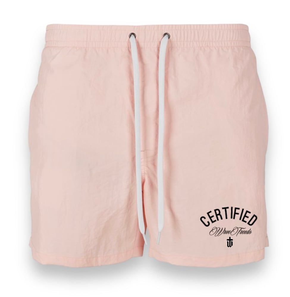 Image of PINK SWIM SHORTS