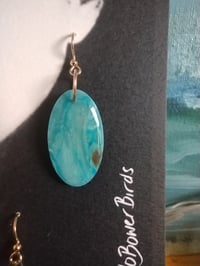 Image 2 of Blue Ocean Dangles - Oval