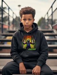 Image 1 of Youth Joker "Forgiven" Black Hoodie/Tee