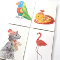 Image 1 of Blank Cards. Animals. Choose Your Favourite.