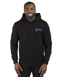 Image 2 of Black Hoodie with Chenille Jesus Logo