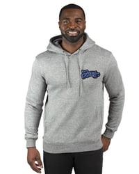 Image 2 of Gray Hoodie with Chenille Jesus Logo