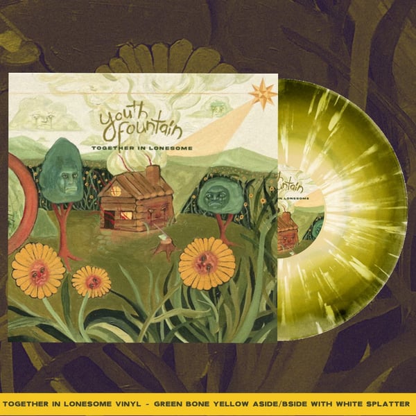 Image of Together In Lonesome - GREEN BONE YELLOW ASIDE/BSIDE WITH WHITE SPLATTER