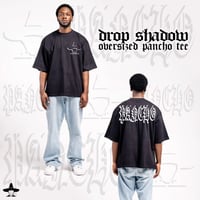 Image 1 of Drop Shadow Oversized Pancho Tee x BLACK