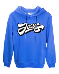 Image 4 of Hoodie with Black and White Jesus Logo