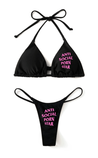 Image 2 of ANTI SOCIAL STAR BIKINI SWIMSUIT SET