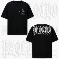 Image 2 of Drop Shadow Oversized Pancho Tee x BLACK