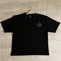Image 3 of Drop Shadow Oversized Pancho Tee x BLACK