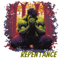 Image 3 of Youth Hulk "Repentance" Black Hoodie/Tee