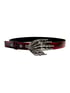 Leather Belt w/ Claw Belt Buckle Image 3