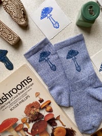 Image 2 of Amanita Muscaria Mushroom Socks