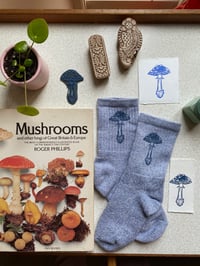 Image 3 of Amanita Muscaria Mushroom Socks