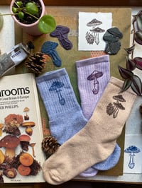 Image 4 of Amanita Muscaria Mushroom Socks