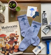 Image 1 of Amanita Muscaria Mushroom Socks