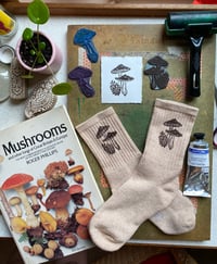 Image 1 of Russula caerulea Mushroom Socks
