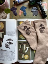 Image 2 of Russula caerulea Mushroom Socks