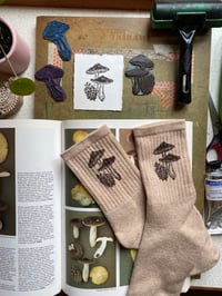Image 3 of Russula caerulea Mushroom Socks