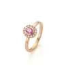 halo pink sapphire oval