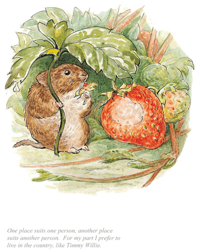 Beatrix Potter "I Prefer To Live In The Country"