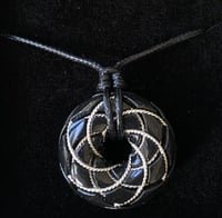 Image 1 of OBSIDIAN VORTEX PENDANT (999 SILVER)