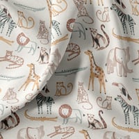 Image 1 of Tissu Coton Imprimé Kassem écru/lin 🦒