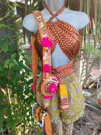 Image 8 of Myla Tassel Top - Brown Rust cream