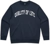 Varsity Crewneck In Midnight Blue