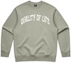 Varsity Crewneck In Eucalyptus