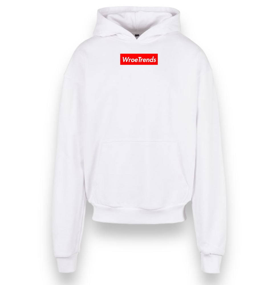 Image of WHITE RED BOX ULTRA HEAVY HOODIE
