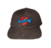 Corduroy Heart Hat 