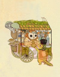 Acorn Market Print
