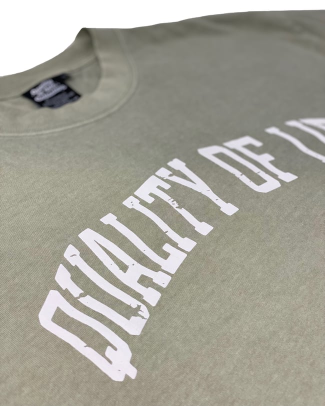 Oversized Varsity Tee In Eucalyptus
