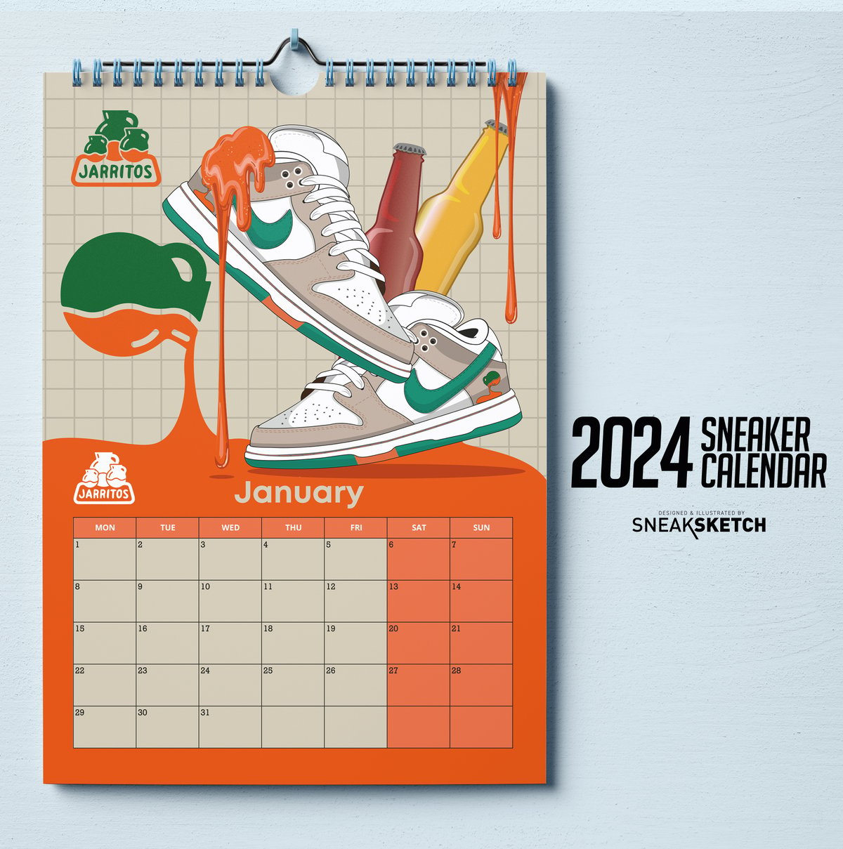 Image of 2024 Sneaker Wall Calendar