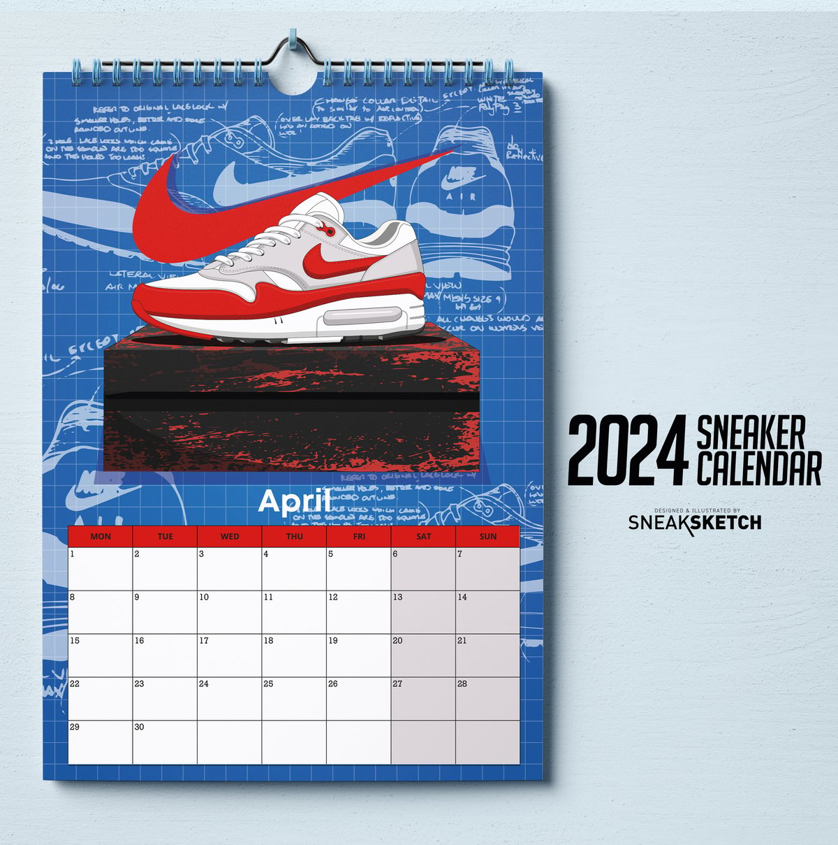 Image of 2024 Sneaker Wall Calendar