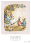 Beatrix Potter "Cotton-Tail and Peter Folded The Handkerchief"